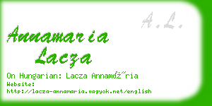 annamaria lacza business card